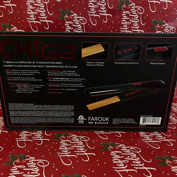 CHI PRO G2 Digital Titanium Infused Ceramic 1" Straightening Hairstyling Iron - Picture 6 of 10